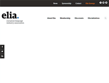 Tablet Screenshot of elia-association.org